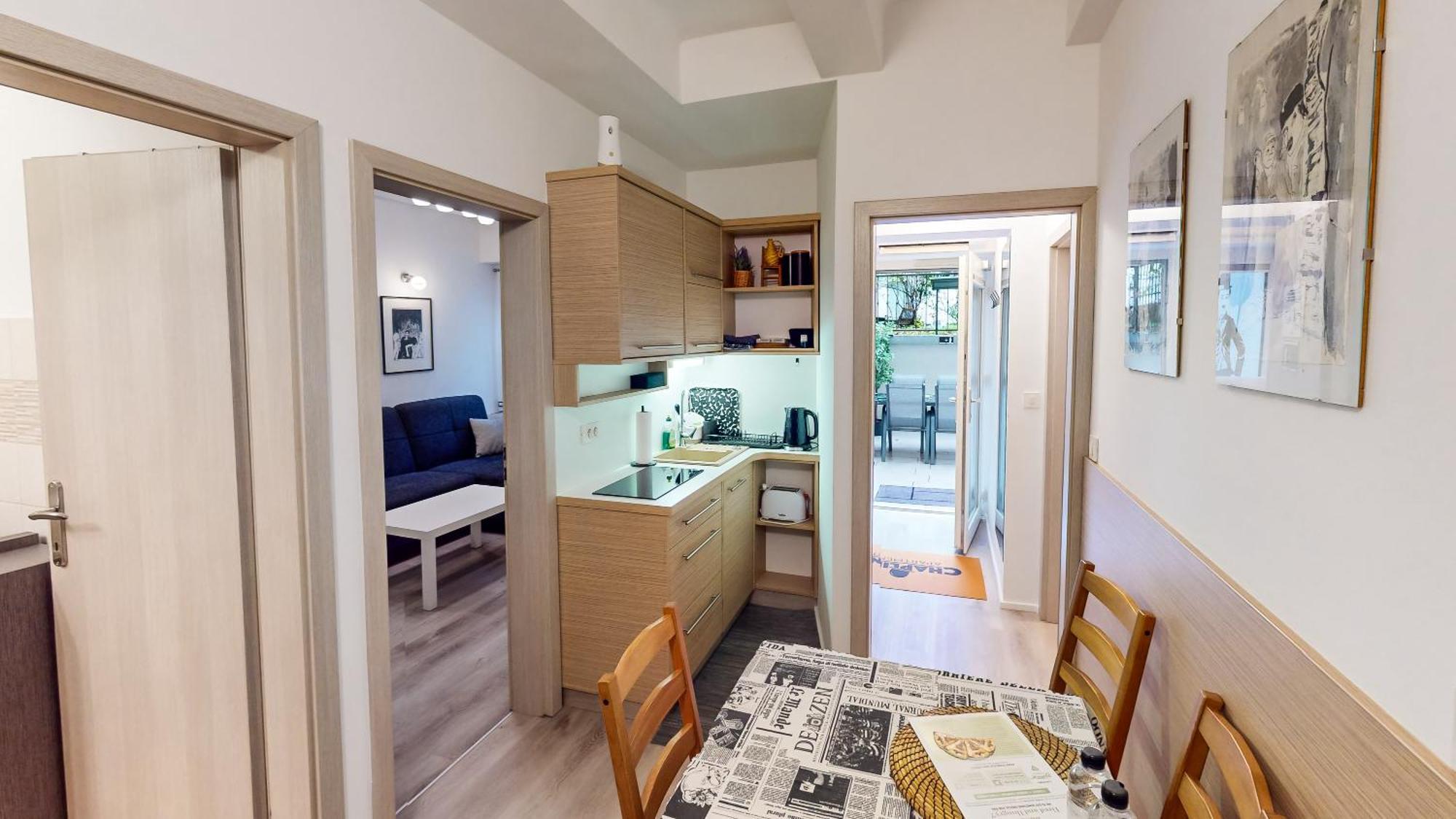 Chaplin Apartment - Free Garage Parking 卢布尔雅那 外观 照片
